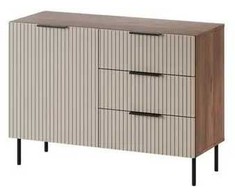 Cama Meble Cama Komoda su 2 stalčiais ALMERA 104x42x75 riešutmedžio/kašmyro spalvos