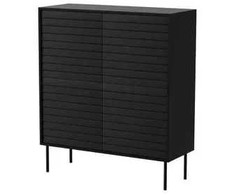 Cama Meble Cama 4D CORTINA komoda 102x40x118 juodas