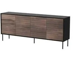 Cama Meble Cama 4D CORTINA komoda 200x40x81 juodas/graikinis riešutas