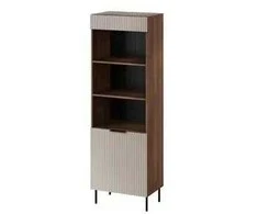 Cama Meble Cama 3 ALMERA knygų spinta 60x42x185 graikinis riešutas/kašmyras