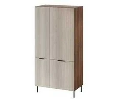 Cama Meble Cama 5 ALMERA spinta 90x52x185 riešutmedžio/kašmyro spalvos