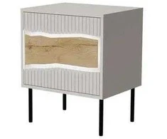 Cama Meble Cama Bedside cabinet, 2 pcs. INSERTO 50x40x61.5 cashmere + LED