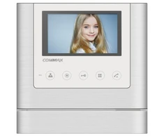 CDV-43M Baltas monitorius, skirtas COMMAX analoginėms sistemoms, 4,3" TFT-LCD, laisvų rankų įranga, jutikliniai mygtukai, COMMAX