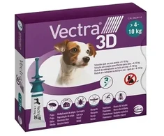 CEVA Vectra 3D (4-10kg) - anti-parasite drops for dogs - 3 x 1ml
