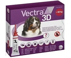 CEVA Vectra 3D (over 40kg) - anti-parasite drops for dogs - 3 x 8ml