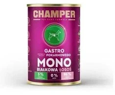 Šunų maistas - CHAMPER Gastro lašišų konservai suaugusiems šunims 400g