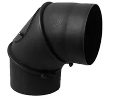 Dūmtraukio alkūnė WADEX, 115 mm, 2 mm, 45 / 90°