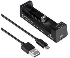 Cilindrinis ličio jonų akumuliatoriaus įkroviklis 18650 Xtar ANT MC1 Plus micro USB-B