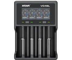 Cilindrinių ličio jonų / Ni-MH AA / AAA / 18650 baterijų įkroviklis Xtar VC4SL