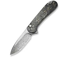 CIVIVI Button Lock Elementum II Damast CF peilis