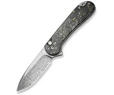 CIVIVI Button Lock Elementum II Damast CF peilis