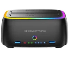 Carruzzo Conceptronic DONN36B saugojimo diskų prijungimo stotis USB 3.2 Gen 1 (3.1 Gen 1) Type-C Juoda