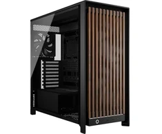 Corsair FRAME 5000D WOOD RS Midi Tower Juodas, Orzech włoski