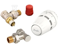 Danfoss 3 dalių rinkinys Regus RA veržlė +RA-N+RLV-S 15 kampas
