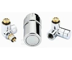 Danfoss TERMOSTAS.PADALĖJŲ RINKINYS.X-TRA CHROME KAIRĖ