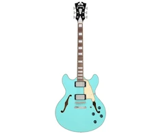 D'Angelico Premier DC Surf Žalias - gitara elektrinė