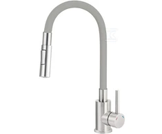 Virtuvinis maišytuvas Deante Luno BOC_S740, Pilkas/Steel