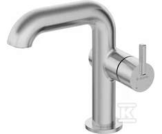 Praustuvo maišytuvas Deante Silia BQS_F24M, Brushed steel