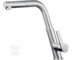 Virtuvinis maišytuvas Deante Silia su ištraukiamu snapeliu BQS_F73M, Brushed steel