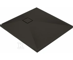 Kvadratinis granitinis dušo padėklas Deante Correo, Nero, 90x90 cm