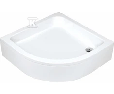 Pusapvalis dušo padėklas Deante Plus II, 80 cm