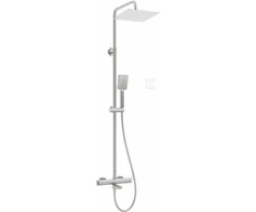 Deante dušo sistema su termostatiniu vonios maišytuvu NAC_F1HT, Brushed steel