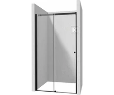 Stumdomos dušo durys Deante Kerria plus, 110 cm, Nero
