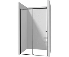 Stumdomos dušo durys Deante Kerria plus, 130 cm, Nero