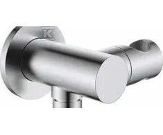 Deante Round angled connector with handset holder