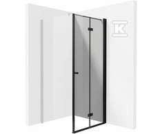 Sulankstomos dušo durys Deante Kerria plus, 90 cm, Nero