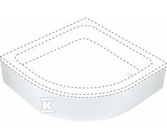 Apdaila pusapvaliam dušo padėklui Deante Plus II (80 cm)