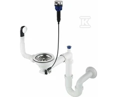 Sifonas granitinėms plautuvėms Deante Space-Saver ZXY_9972, Steel