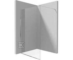 Walk-in dušo sienelė Deante Kerria Plus, 120 cm, Chrome