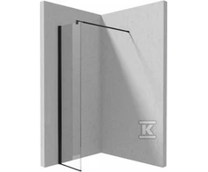Walk-in dušo sienelė Deante Kerria Plus, 40 cm, Nero