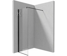 Walk-in dušo sienelė Deante Kerria Plus, 60 cm, Nero