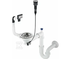 Sifonas granitinėms plautuvėms Deante Space-Saver ZXY_9982, Steel