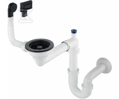 Sifonas granitinėms plautuvėms Deante Space-Saver ZXY_N949, Nero