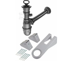 Sifonas plieninei ūkinei plautuvei Deante, ZXY_9969, Steel