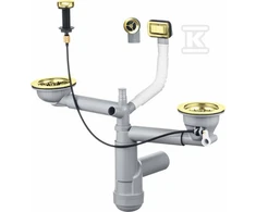 Sifonas plautuvėms Deante Space-Saver Lux ZXY_Z912, Auksinis