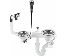 Sifonas granitinėms plautuvėms Deante Space-Saver ZXY_9983, Steel