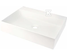 Graninis praustuvas Deante Correo 50x40 cm, CQR_AU5S, Alabaster