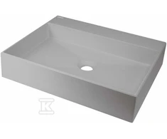 Granitinis praustuvas Deante Correo 50x40 cm, CQR_SU5S, Metallic pilkas