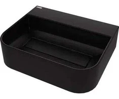 DEANTE CQA NU5S Arnika nero praustuvas su dangčiu ir vieta maišytuvui 505x405 mm
