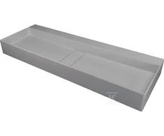 Granitinis praustuvas Deante Blur, 100x40 cm, CQB_SU1S, Metallic pilkas