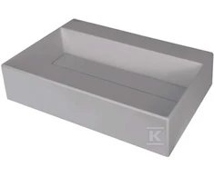 Granitinis praustuvas Deante Correo, 60x40 cm, CQR_SU6M, Metallic pilkas