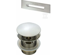 Deante klik-klak vonios dangtelis su persipylimo apdaila, KYY_F10B, Brushed steel
