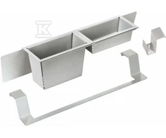 Deante Magnetic plautuvės aksesuarų rinkinys ZZMK011O, Brushed steel