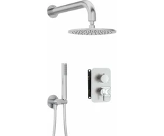 Potinkinis dušo komplektas Deante Silia+Box, BXYYFQSM, Brushed steel
