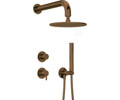 Potinkinis dušo komplektas Deante Silia NQS_C9YK, Brushed bronze