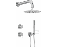 Potinkinis dušo komplektas Deante Silia NQS_F9YK, Brushed steel